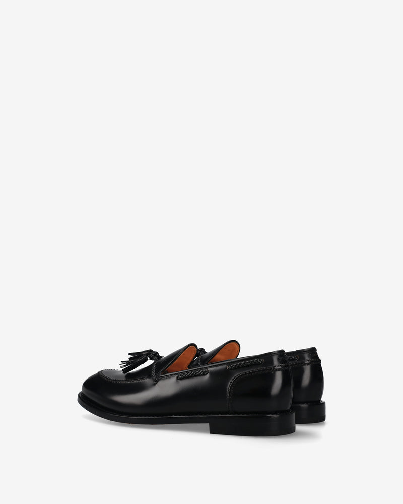 Leather moccasins with tassels