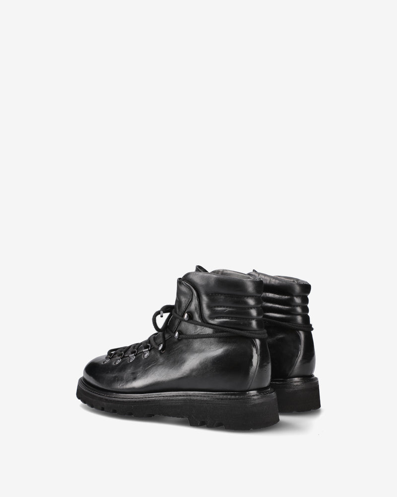 Leather lace-up ankle boots
