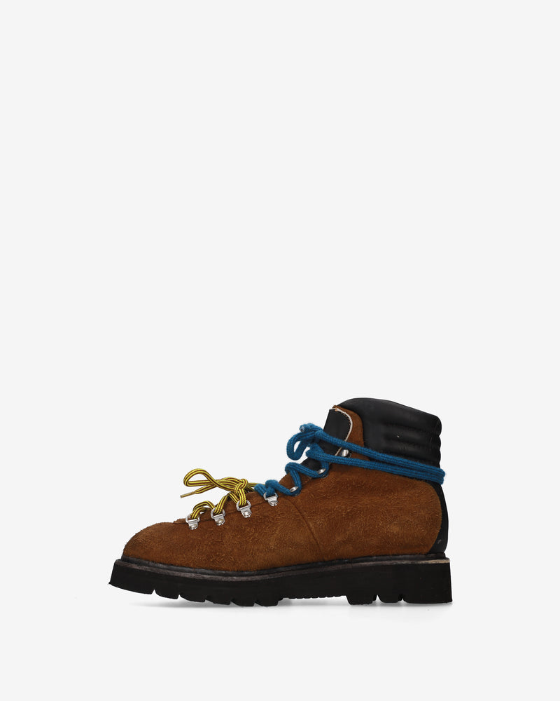 Brown suede ankle boots