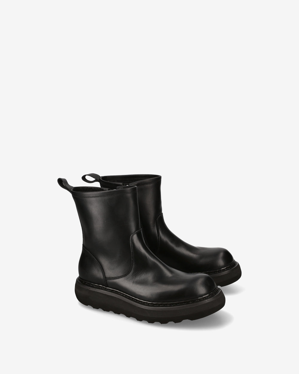 Stivaletto Maxi in pelle elba nero