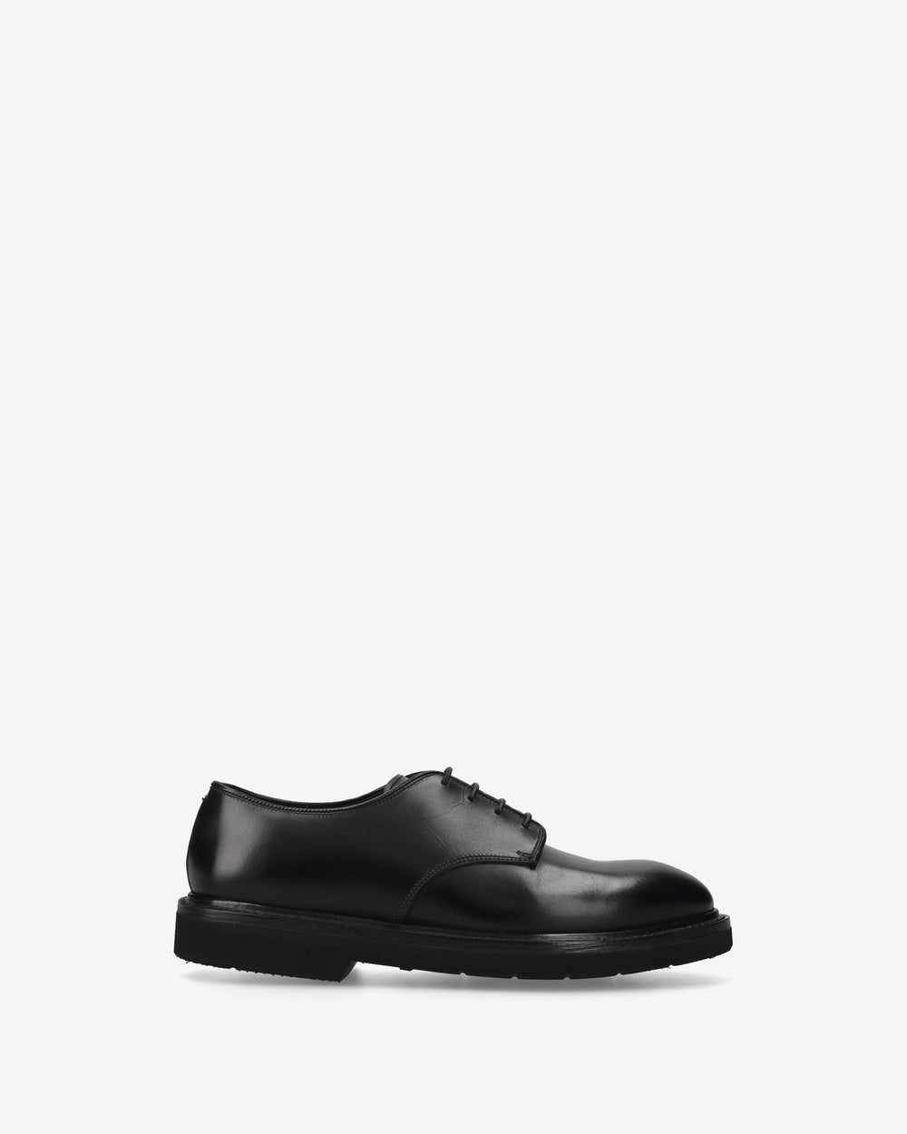 Black Leather Laced Shoes