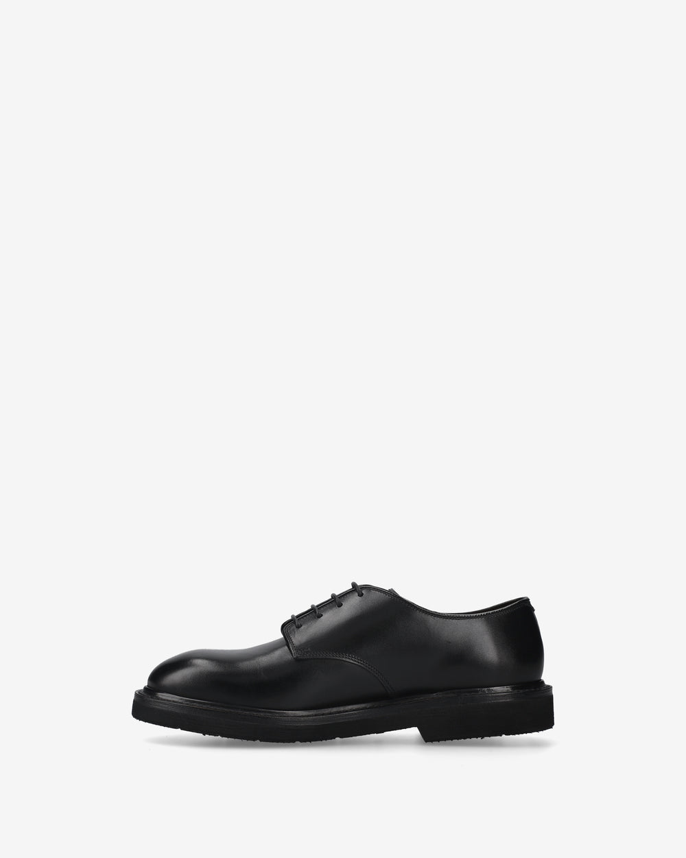Black Leather Laced Shoes