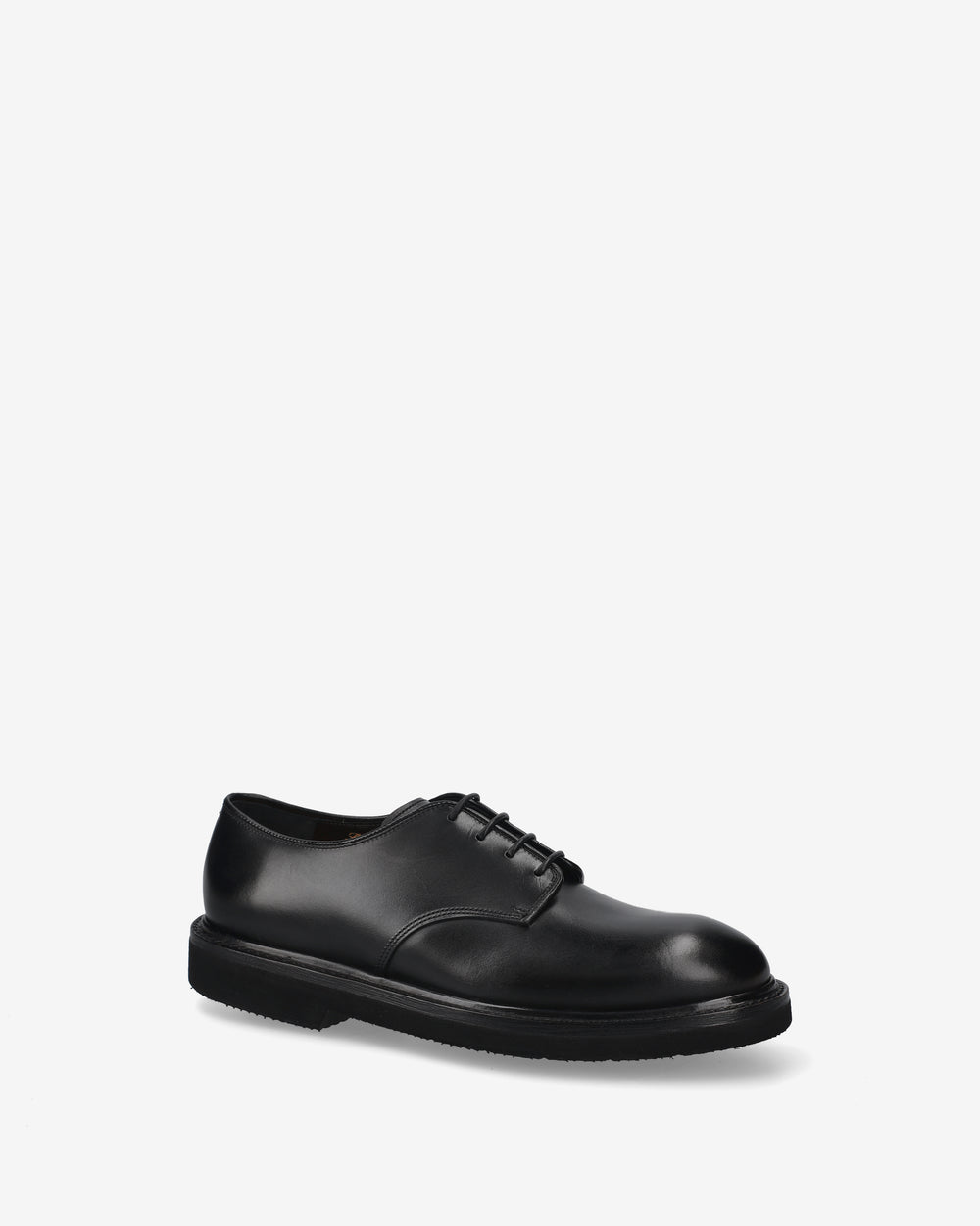 Black Leather Laced Shoes
