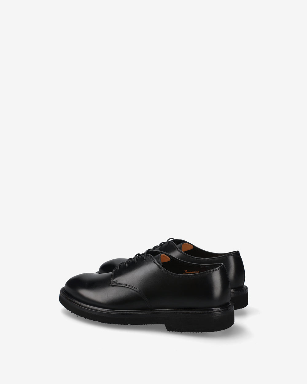Black Leather Laced Shoes