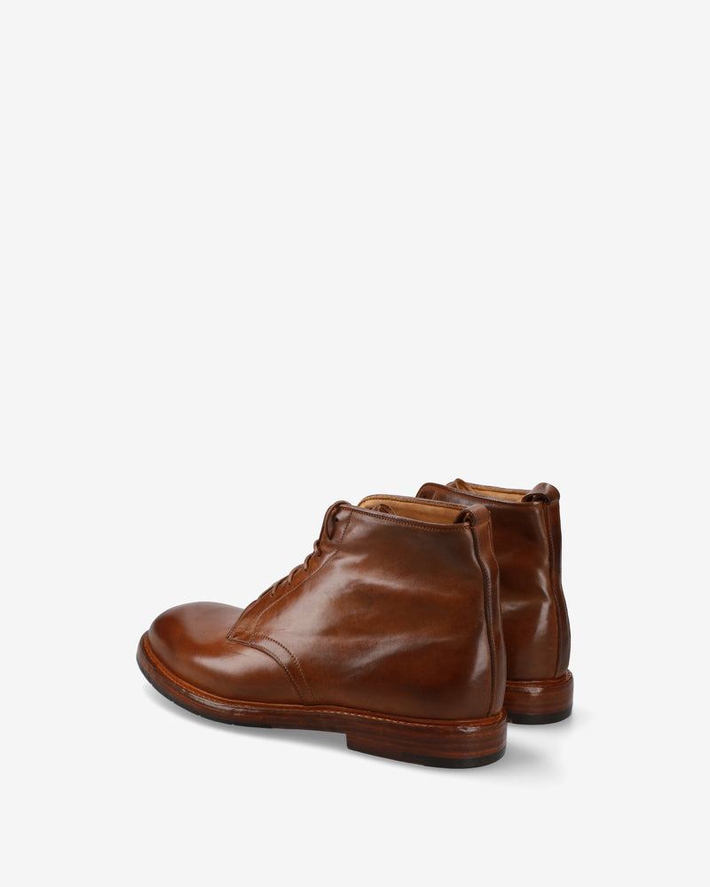 Stivaletto stringato in cordovan