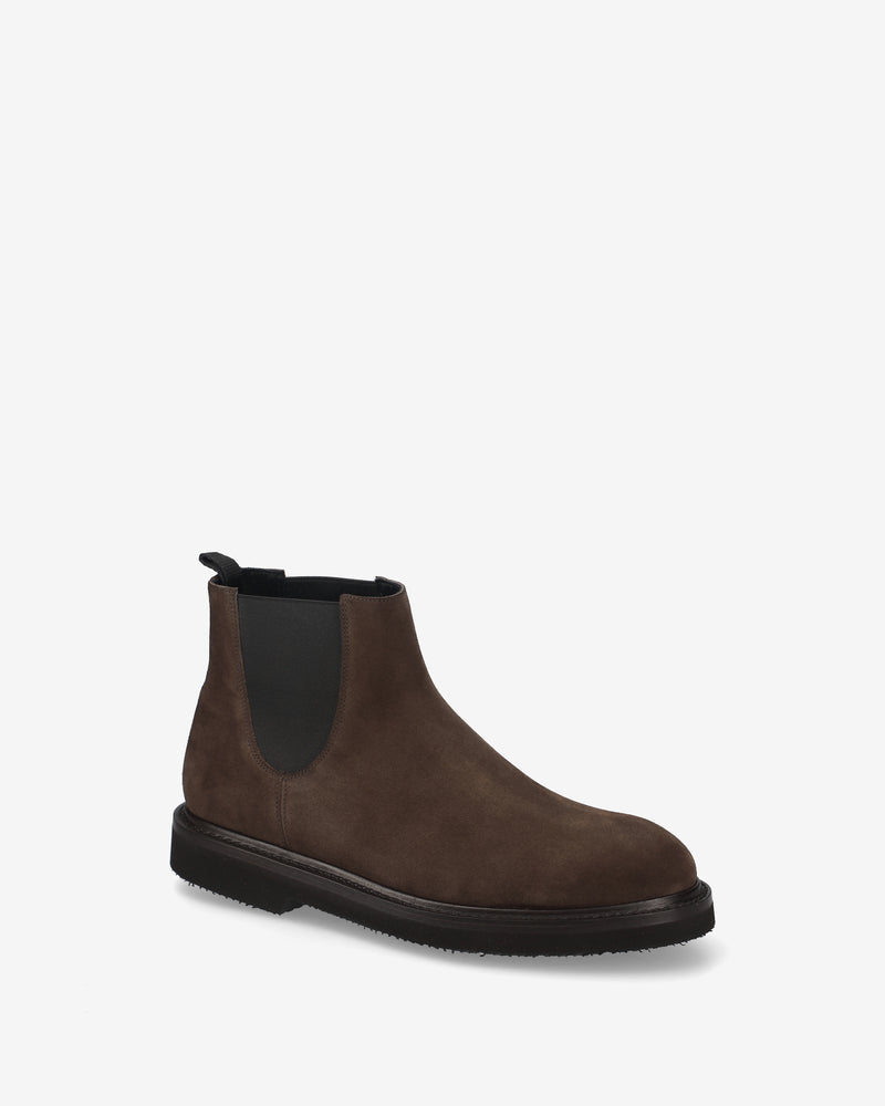 Stivaletti in Pelle Scamosciata Marrone