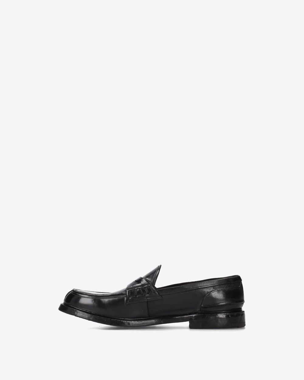 Black King Brass Penny Loafers