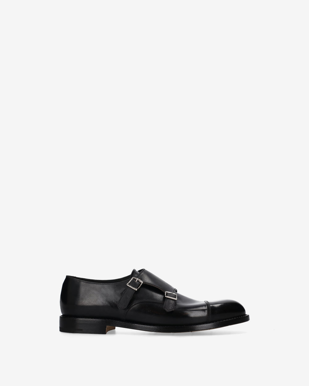 Black Cordovan Double Monk Strap