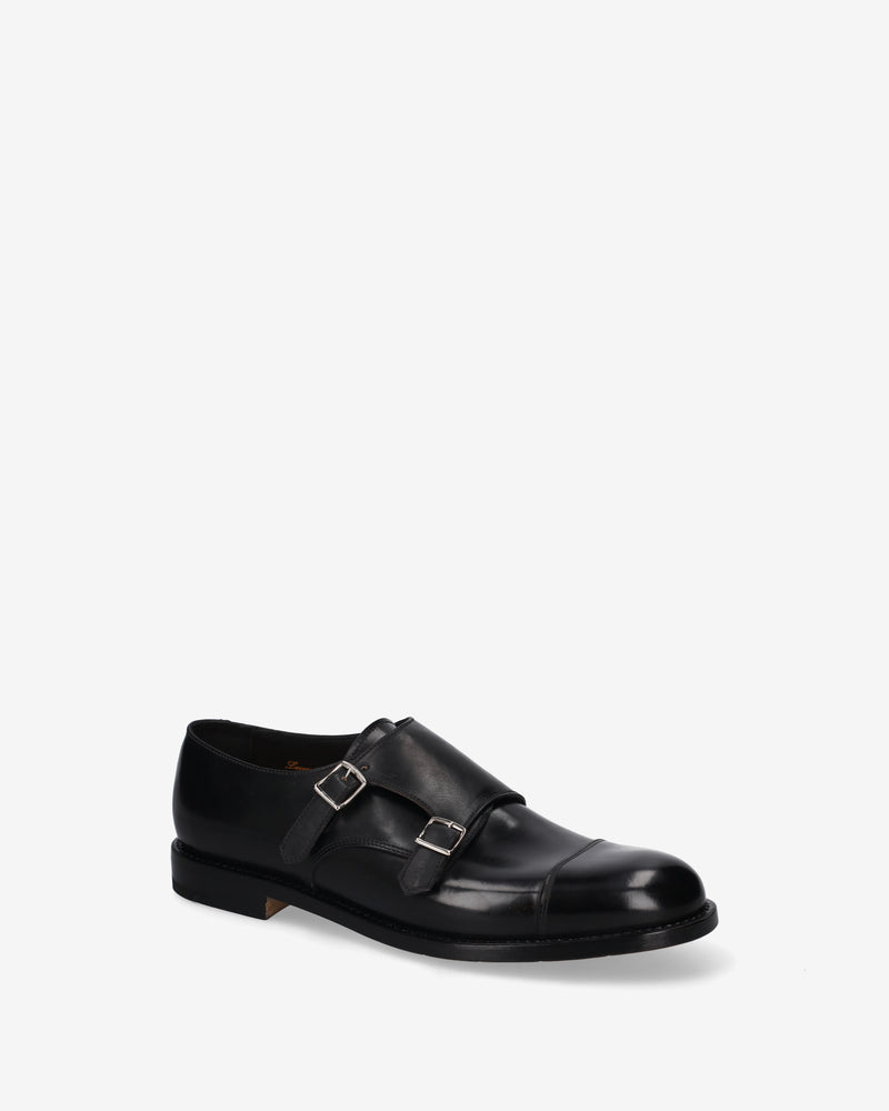 Black Cordovan Double Monk Strap