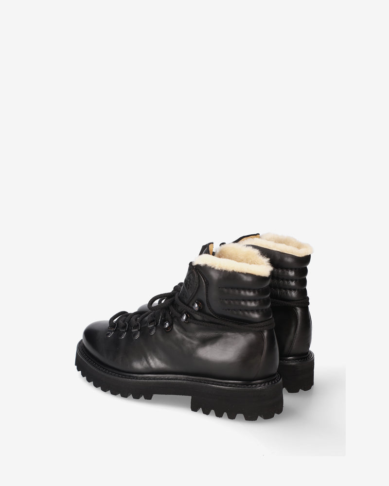 Leather and sheepskin loafers