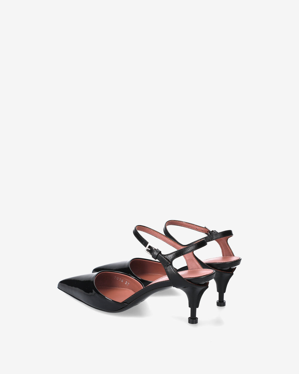 Slingback Essential in vernice nera
