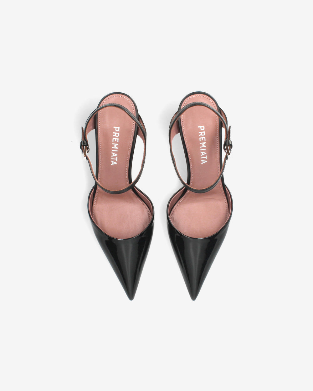 Slingback Essential in vernice nera