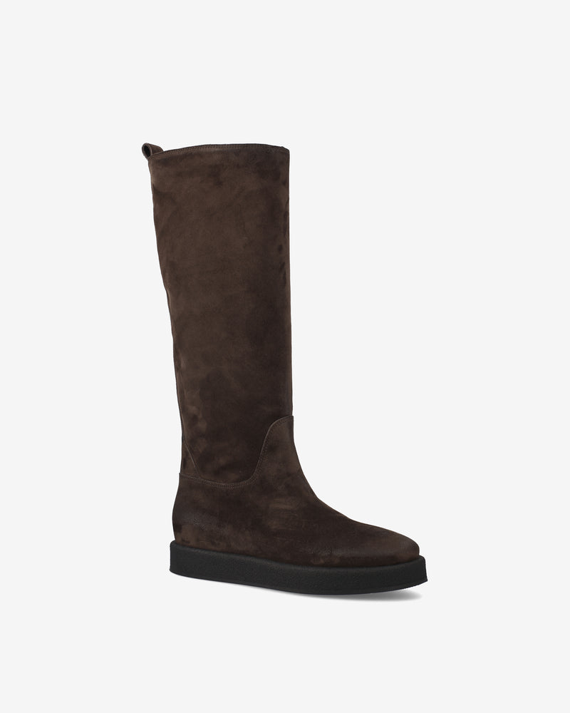 Stivali in Pelle Marrone