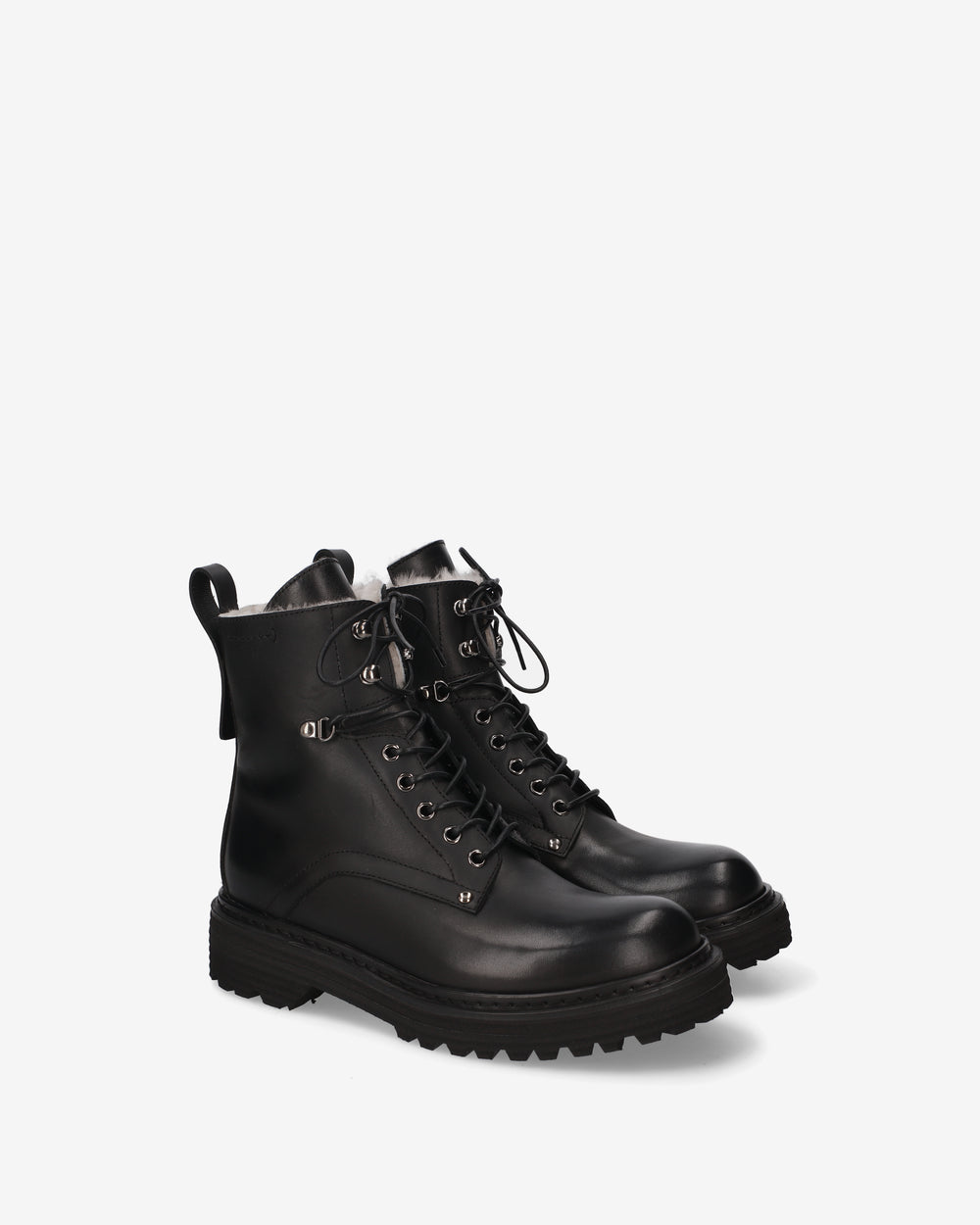 Leather and sheepskin boots