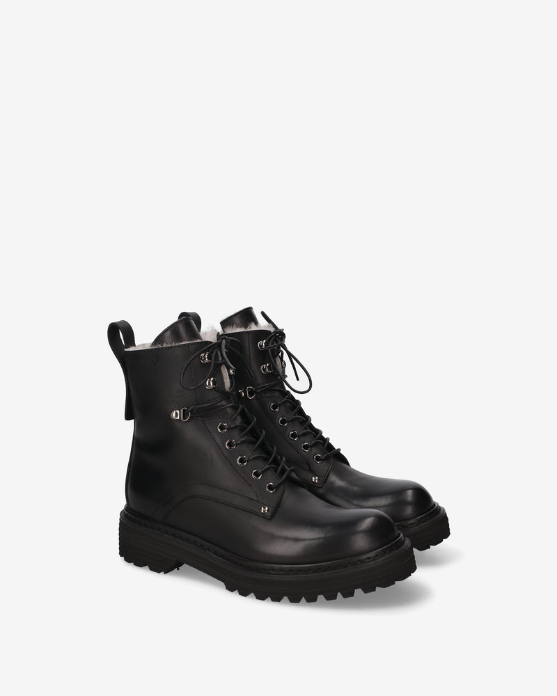 Leather and sheepskin boots