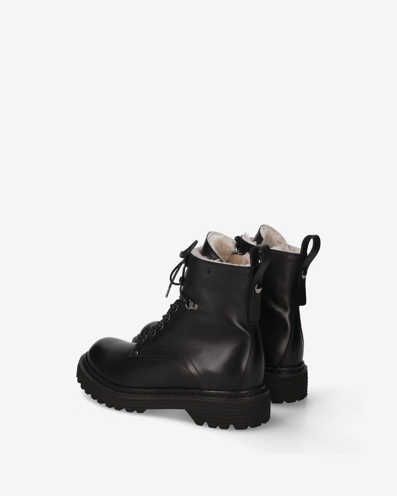 Leather and sheepskin boots