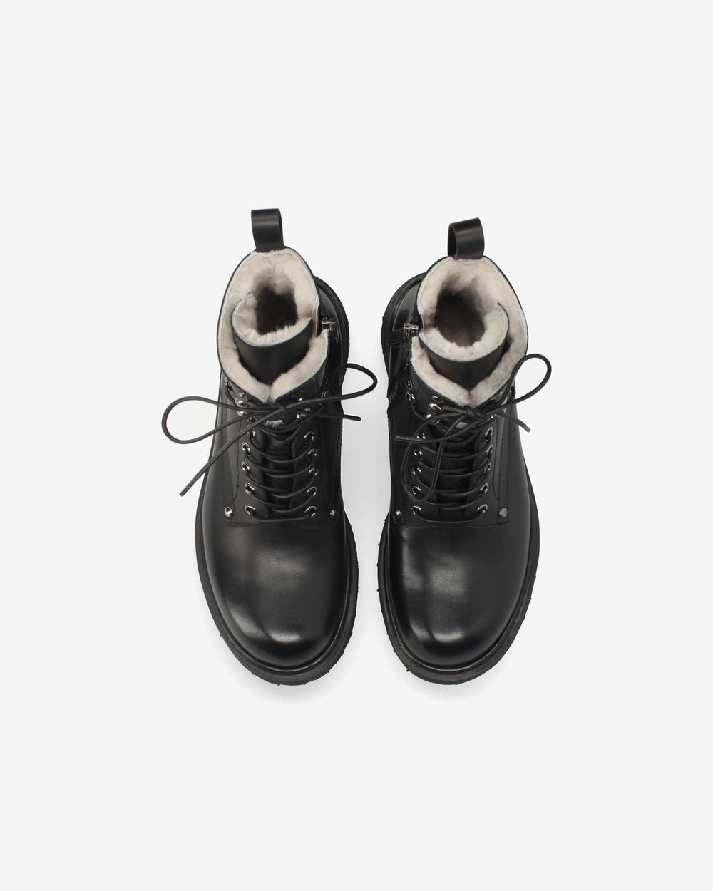 Leather and sheepskin boots