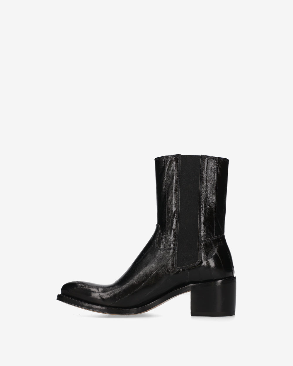 Chelsea Boot in Pelle Eel Nera