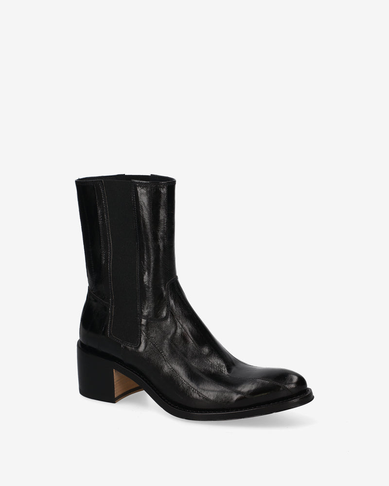 Chelsea Boot in Pelle Eel Nera
