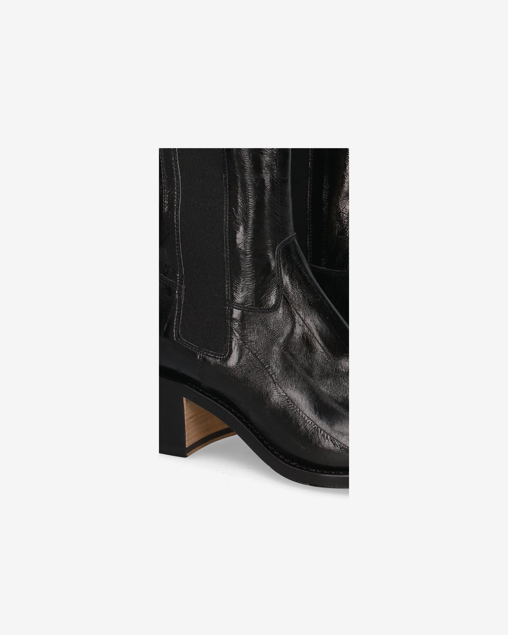 Chelsea Boot in Pelle Eel Nera