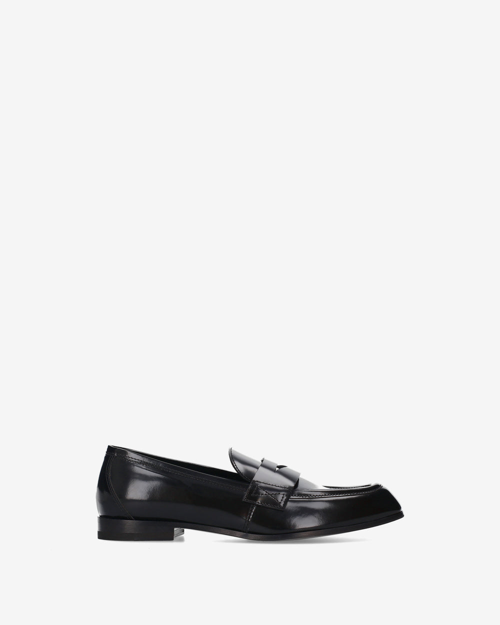 Brushed leather loafers
