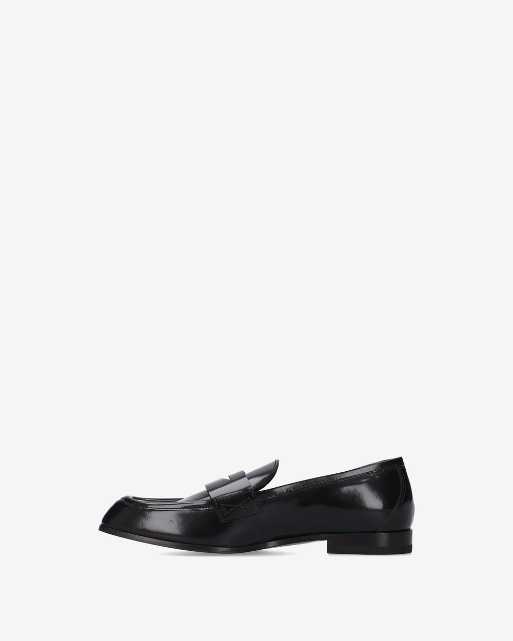 Brushed leather loafers