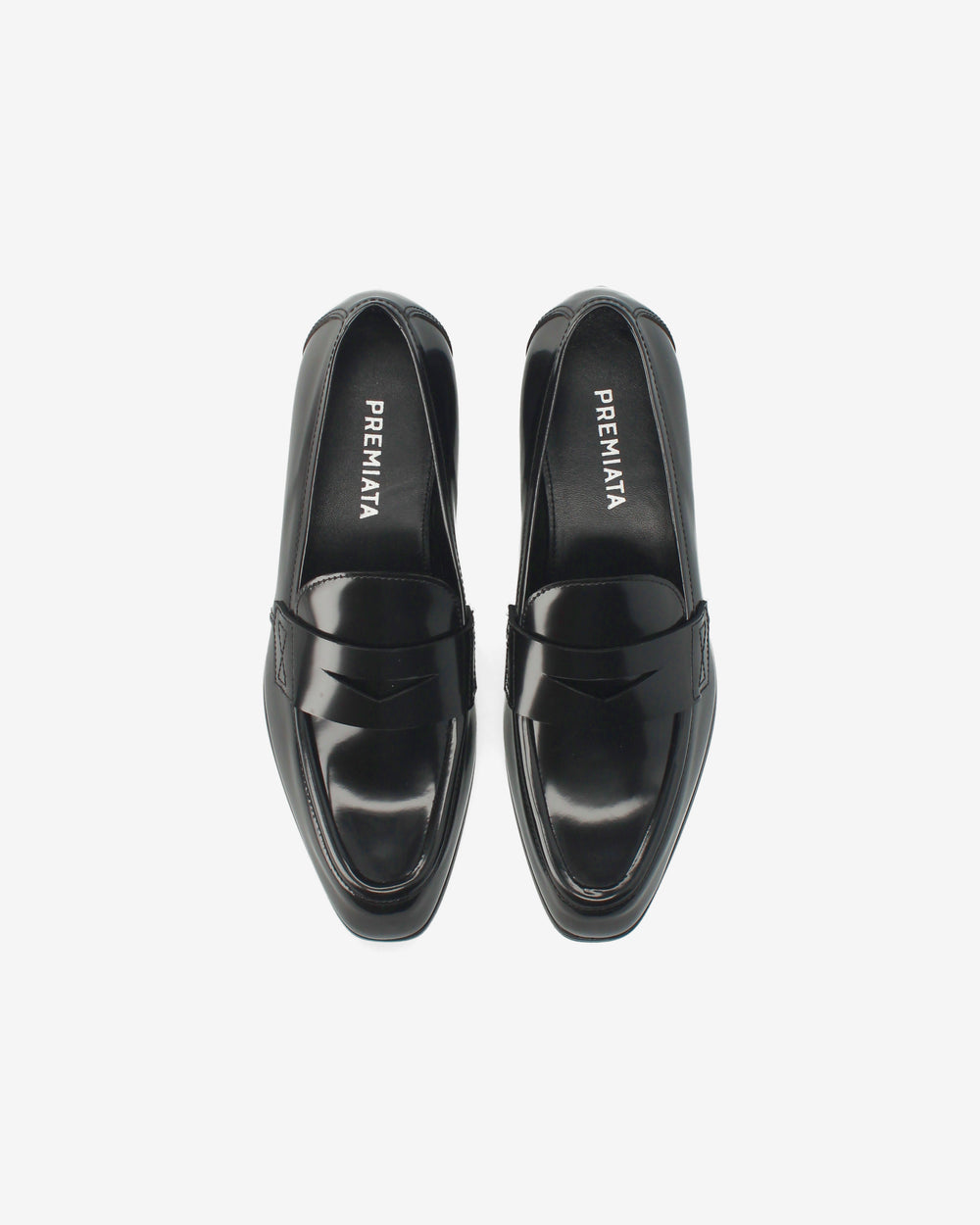 Brushed leather loafers