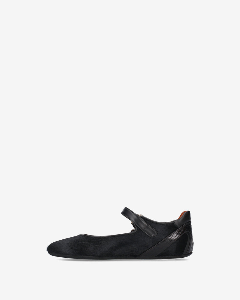 Ballerina Mary Jane in cavallino con fibbia