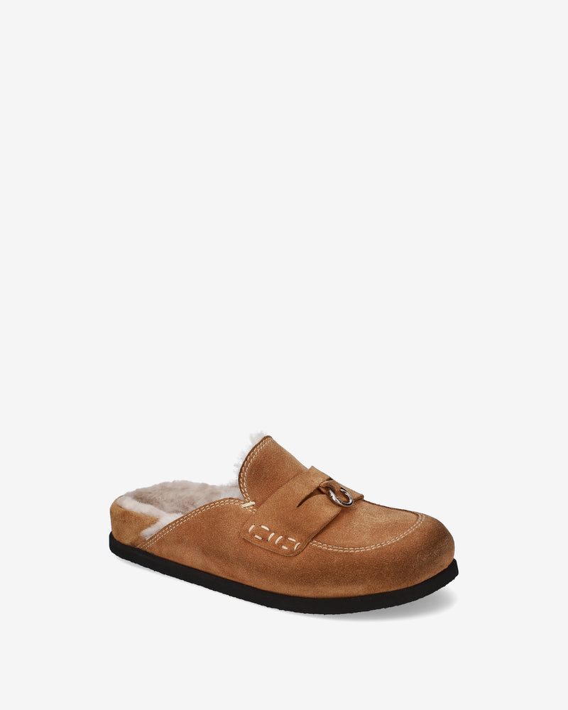 Mules Shearling in Camoscio