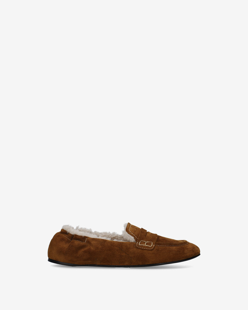 Pocket Suede and Shearling Loafers