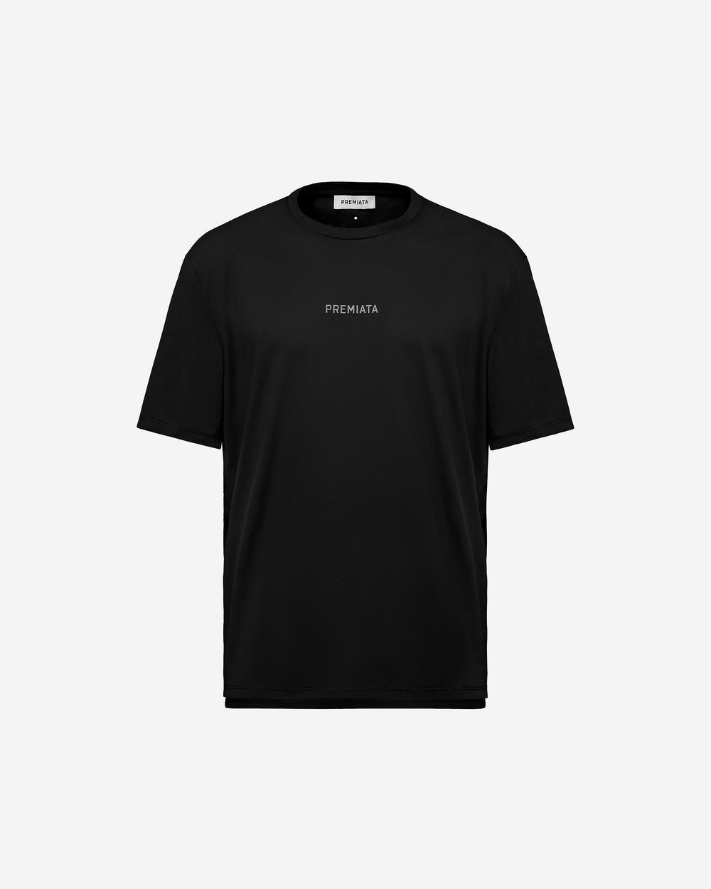 T-shirt nera in jersey