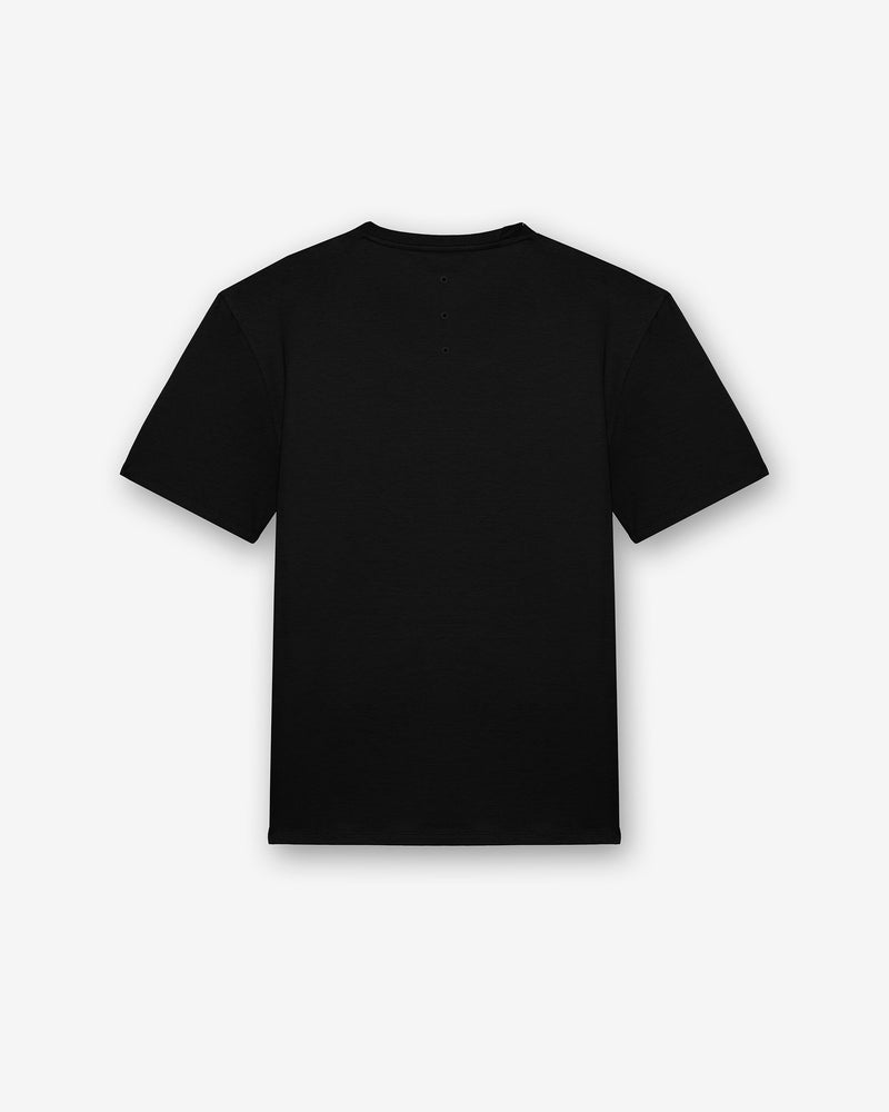Cotton T-shirt with nylon detail