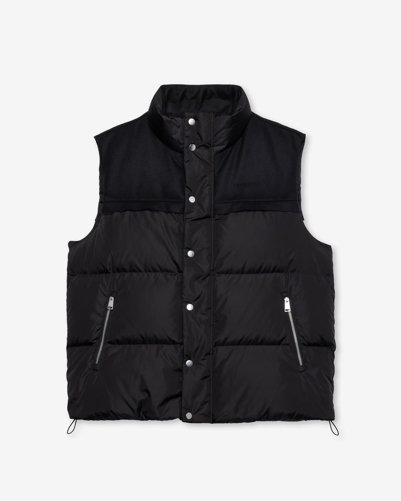 Black Nylon Padded Vest