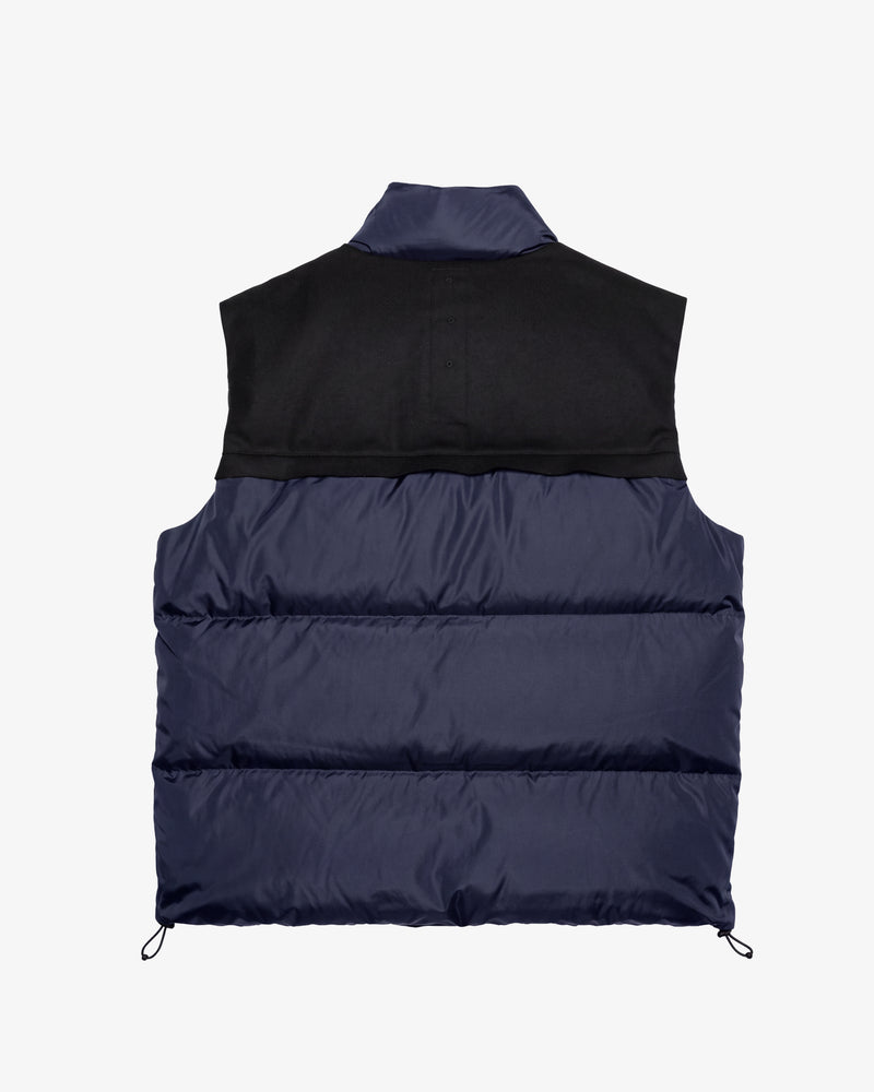 Blue Nylon Padded Vest