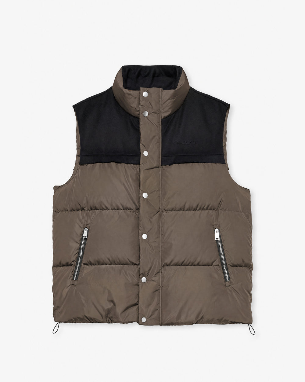Gilet imbottito in Nylon mud