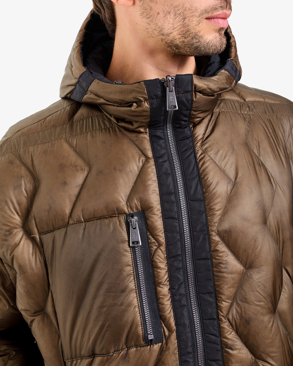 Reversible Hooded Jacket - Black