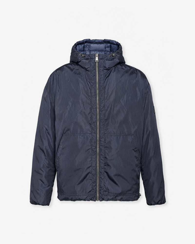 Giacca Reversibile con Cappuccio Blue