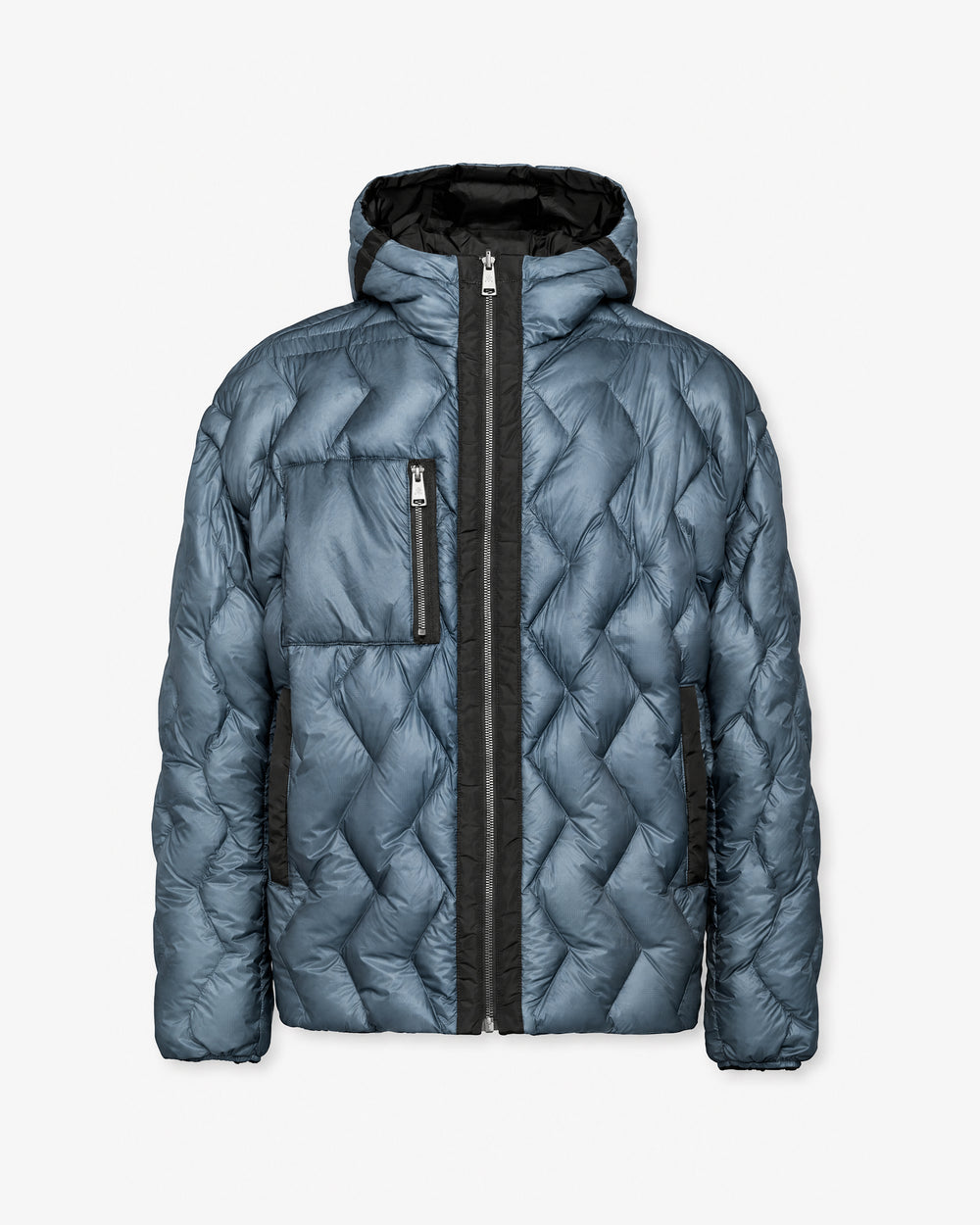 Giacca Reversibile con Cappuccio Blue