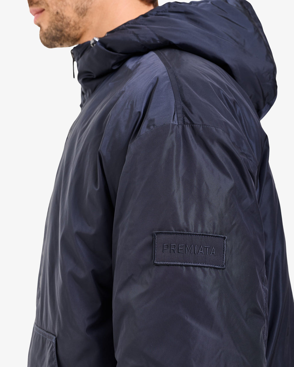 Giacca Reversibile con Cappuccio Blue