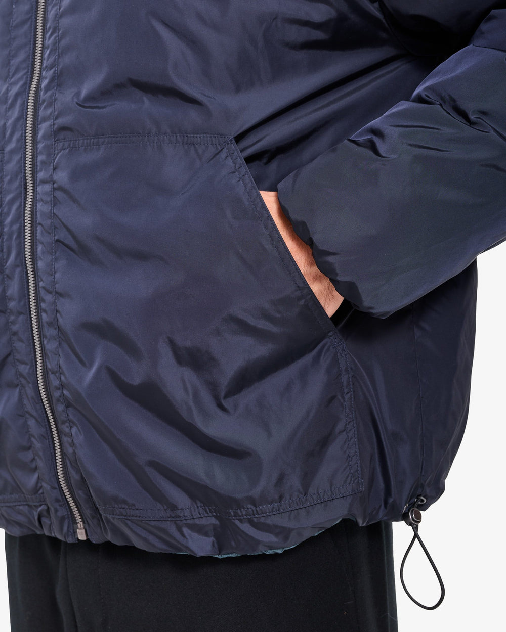Giacca Reversibile con Cappuccio Blue