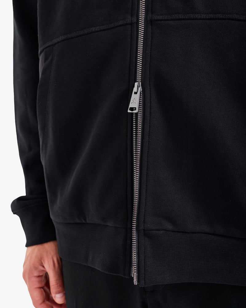 Felpa Zip Hoodie Black
