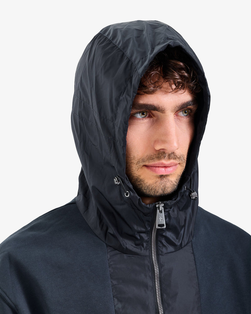 Felpa Technical Hoodie Dark Blue