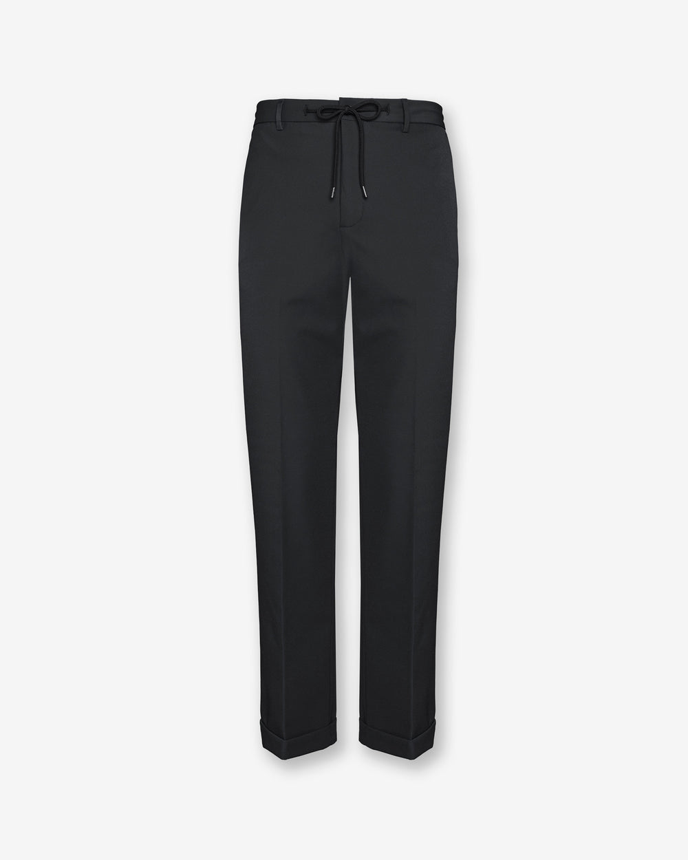 Black Technical Wool Pants