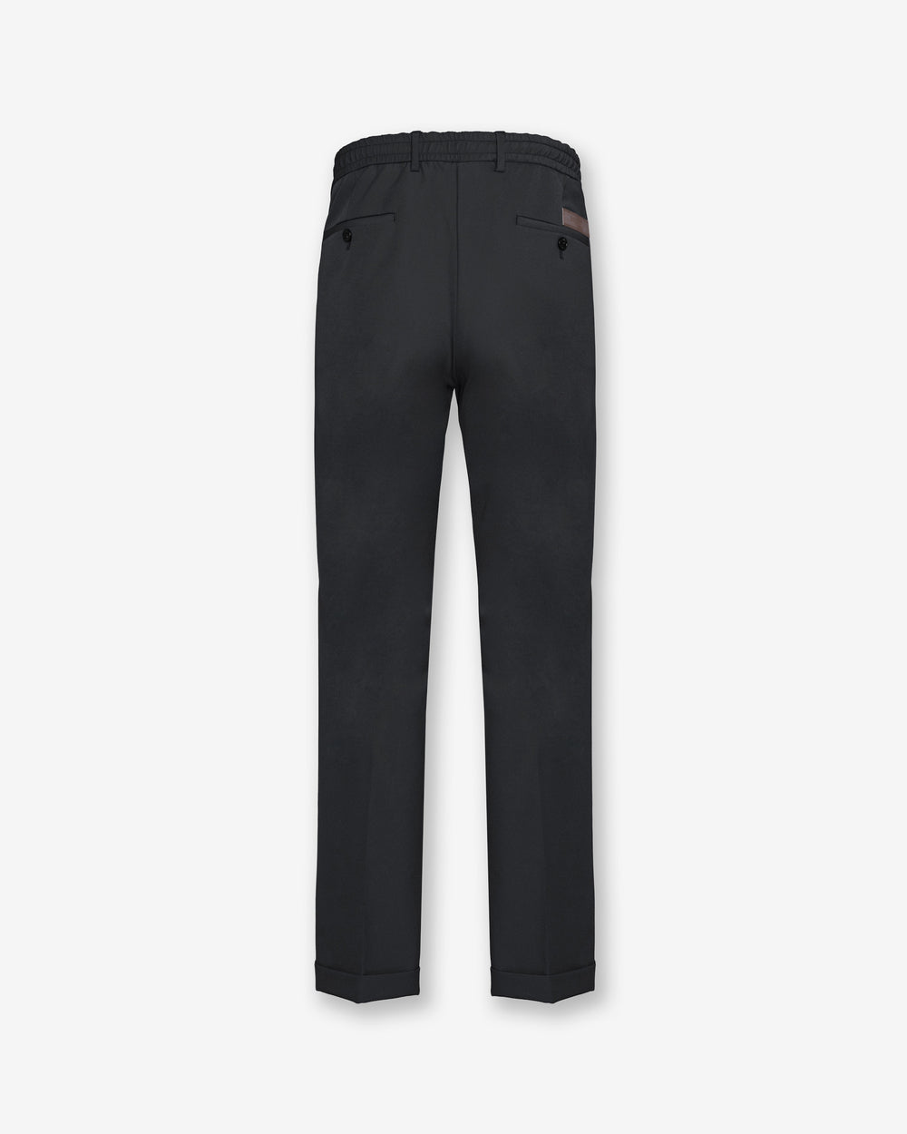 Black Technical Wool Pants