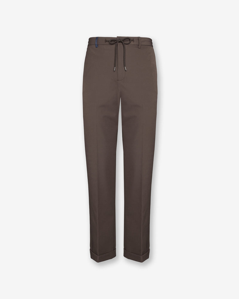 Brown Technical Wool Pants