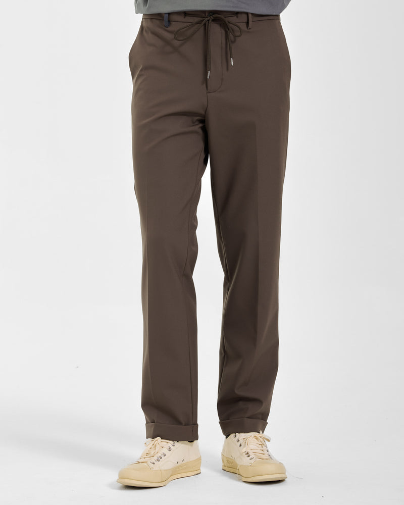 Brown Technical Wool Pants