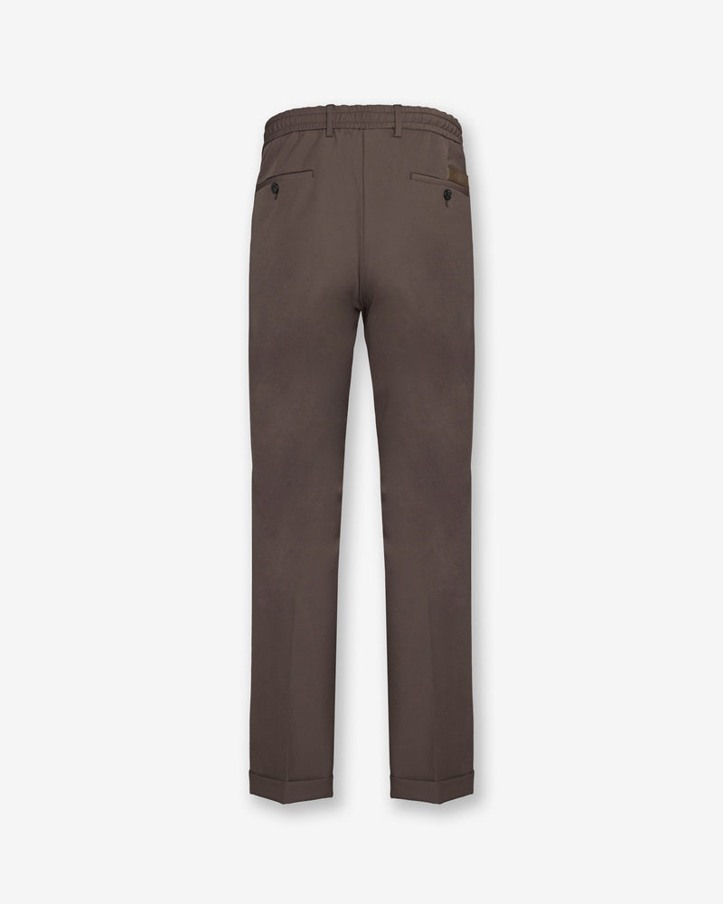Brown Technical Wool Pants
