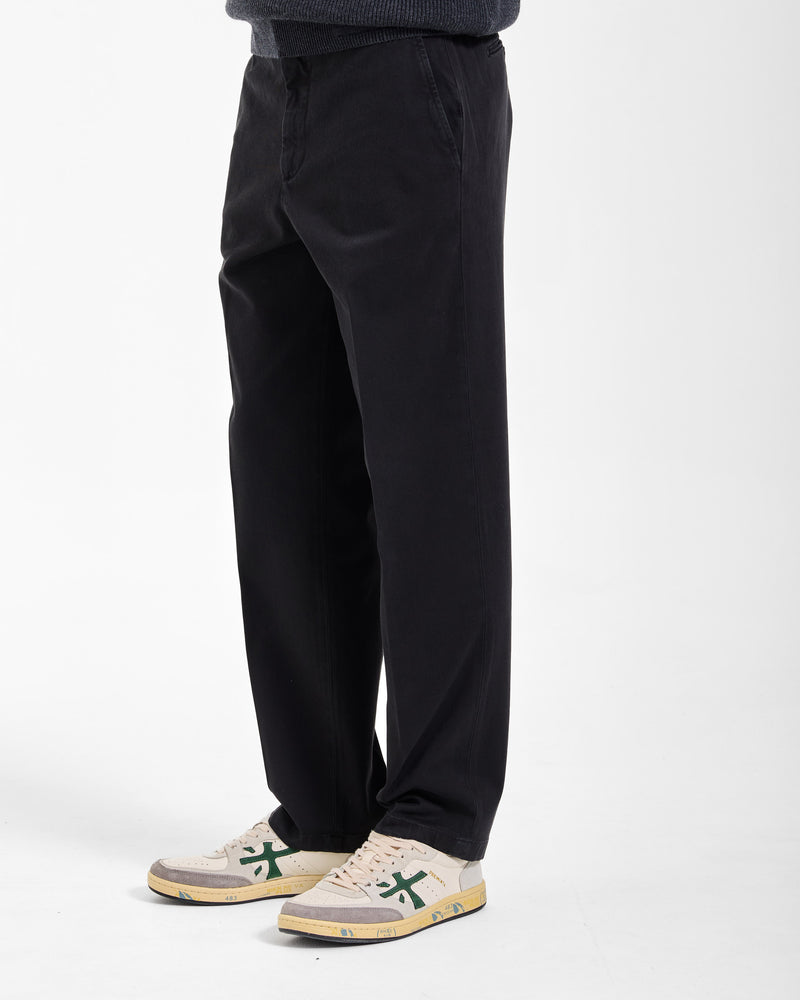 Dark Blue Cotton Chino Pants