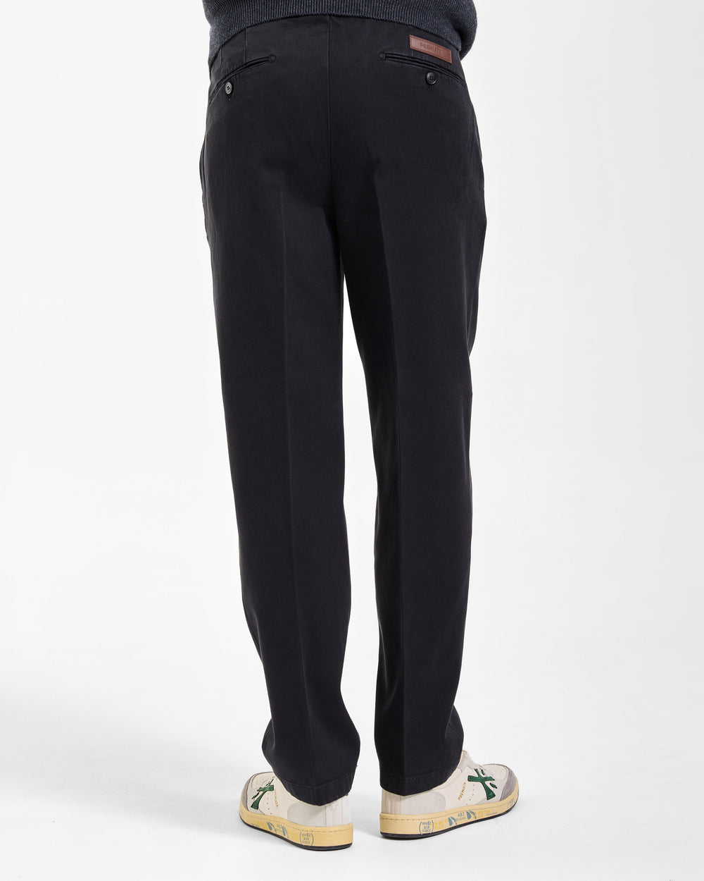 Dark Blue Cotton Chino Pants