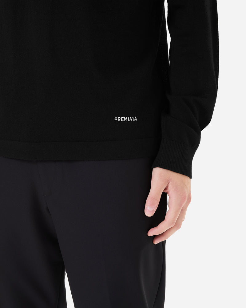 Wool and silk crew neck sweater